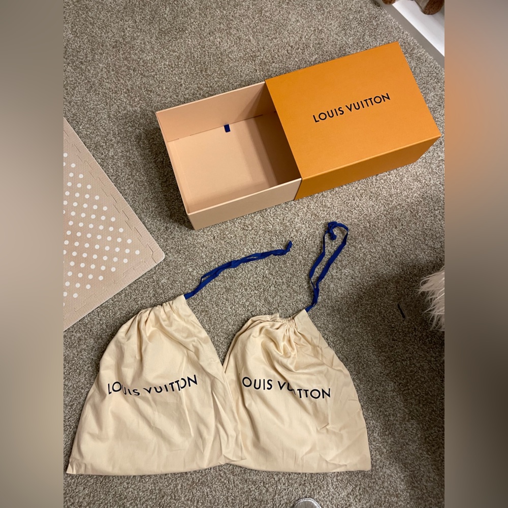 Louis Vuitton box and 2 dust bags